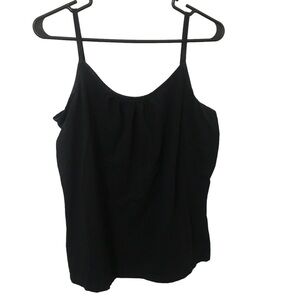 3/$15 Just my size JMS cotton spandex black essential camisole top